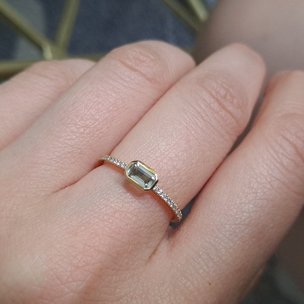 Bony Levy 18K gold prasiolite ring - Picture 15 of 16